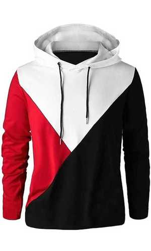 Multi Color Full Sleeves Cotton Blended Hoody Style Mens T -Shirt For Casual Wear Age Group: 18