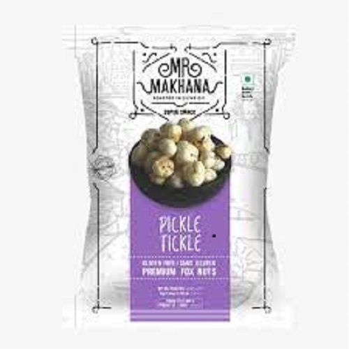 White Roasted Makhana Pickle Tickle Flavor Healthy Snacks Gluten Free Anti-Oxidant