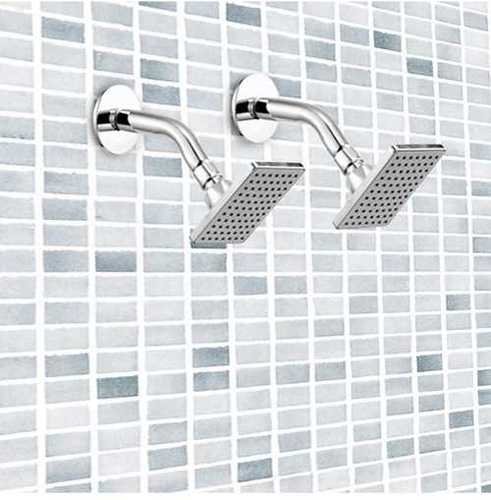 Stainless Steel Smooth Rain Water Flow Stunning And Shimmering Square Shape Style Elegant Finish Shower Head