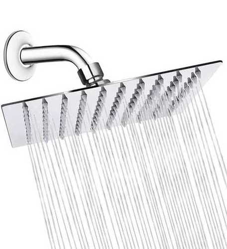 Rectangular Ultra Thin Design Stainless Steel Chrome Finish High Pressure Boosting Low High Flow Water Rain Shower Head