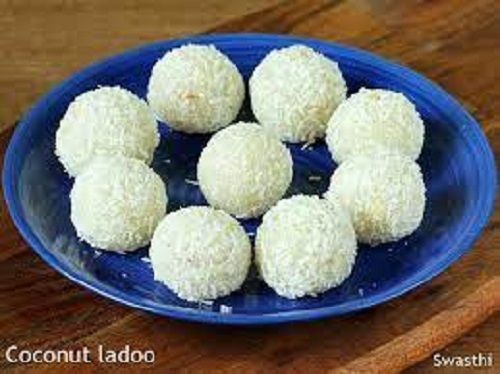  Delicious Taste Elaichi Flavor 100% Pure And Natural Coconut Ladoo Sweet