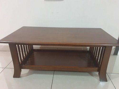 Smooth Finished Wooden Brown Color Table For Home, Hotel, 40x60x45 Inch ...