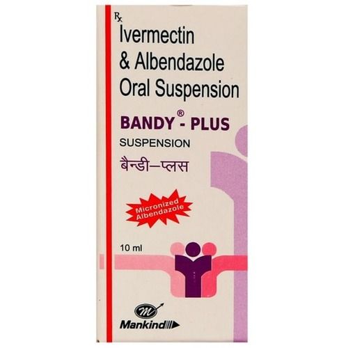 Bandy-Plus Ivermectin & Albendazole Oral Suspension 10ml For Worm Infection Treatment