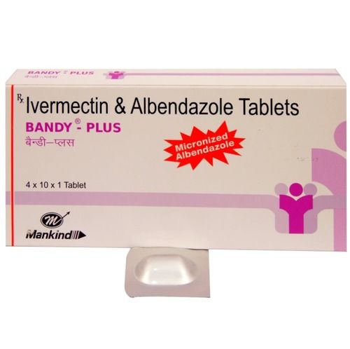 Bandy Plus Ivermectin & Albendazole Tablets, 4x10x1 Tablets Blister Pack