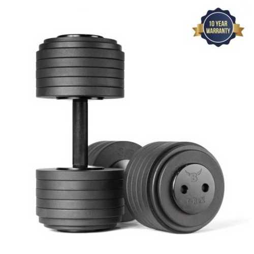 Black Colour Straight Handle Type Adjustable Gym Dumbbell For Exercise 