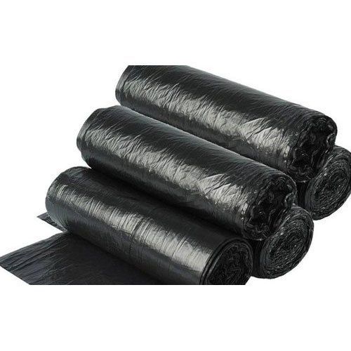 Density 32 g/cm3 High Strength Smooth Finish Black Plastic Garbage Bag