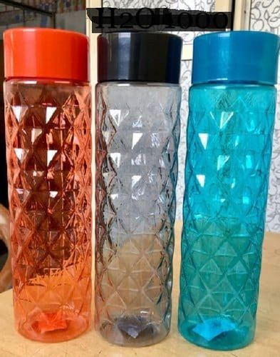 Durable And Rustproof Stylish Hammered Plastic Drinking Water Bottles, 1 Liters Capacity: 1000 Milliliter (Ml)