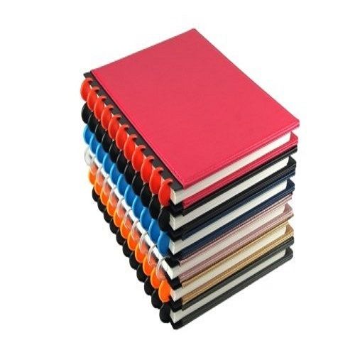 Easy To Carry Rectangular Hard Cover Colorful Spiral Binded Note Book (10.5 Inches)