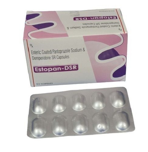 Estopan Dsr Enteric Coated Pantoprazole Sodium And Domperidone Estopan Dsr Capsules (10X10 Capsules) General Medicines