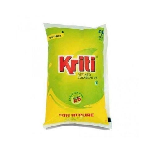 Healthy And Tasty Kriti Soyabean Refined Oil With Good Taste, 1 Liter Pouch Pack