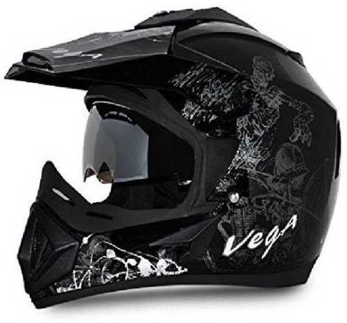 Heat Resistant Lightweight Full Face Black Colour Bike Helmet For Safety Use Size: As Per Customer