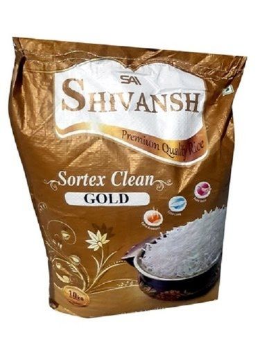 Hygienically Processed Organic Shivansh Sortex Clean Gold Basmati Rice, 10kg Bag