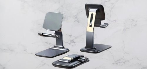 L-311 Black Foldable Desktop Mobile Phone Stand Holder Gravity Tablet