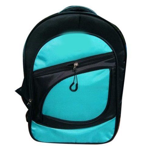 Security Light Weight And Spacious Green And Black School Bag For Children 