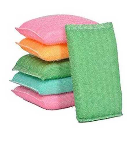 Plastic Multi-Color Scratch Proof Kitchen Utensil Scrubber Pad, Pack Size 200 G, 6 Pcs