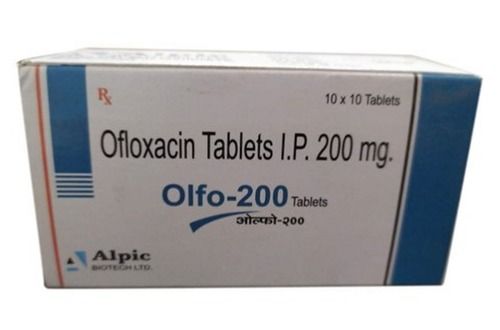 Ofloxacin Tablets, 200Mg, 10X10 Tablets Blister Storage: Cool & Dry Place