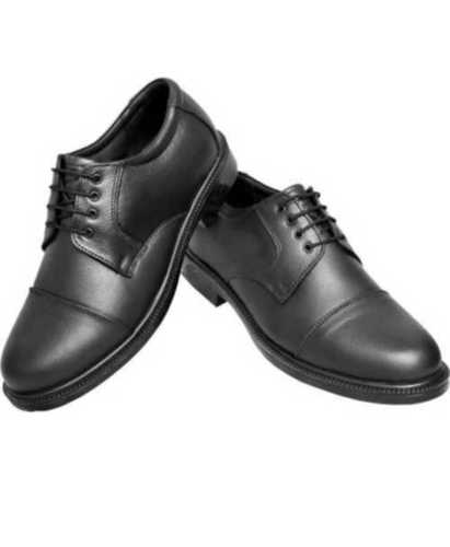 Pu Leather Black Colour Daily Wear Mens Lace Up Formal Shoes, 5 To 12 Inch