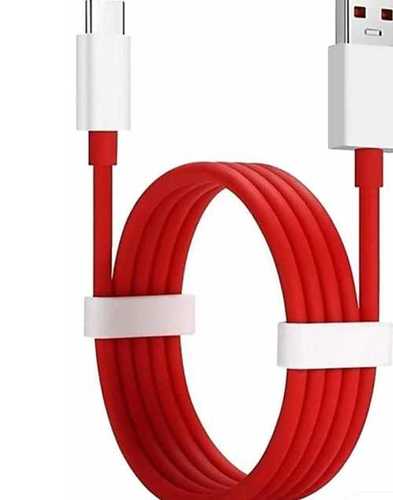 Red And White Usb Data Cable For Fast Charging Mobile And Data Transfer Design: Rotatable