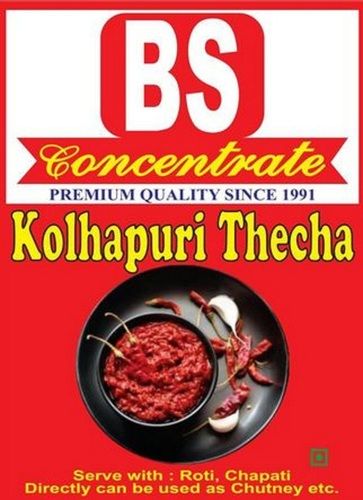 Super Hot Kolhapuri Thecha Red Chilli Chutney For Roti, Chapati Storage: Cool & Dry Place