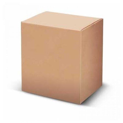 Glossy Lamination 100% Recycled Eco Friendly Square Shape Brown Corrugated Carton Box