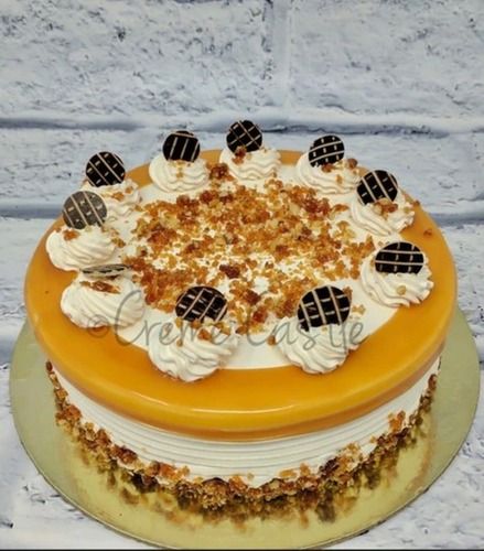 5 Kg Mouthwatering Taste Caramel Flavor Butter Scotch Cake For Anniversary