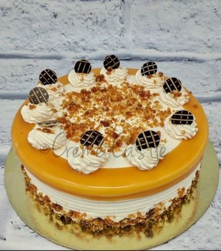 Multi 5 Kg Mouthwatering Taste Caramel Flavor Butter Scotch Cake For Anniversary