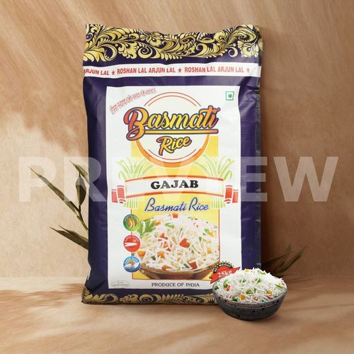 Common Best Price 25Kg Gajab White Long Grain Basmati Rice For Human Consumption