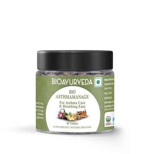 Bio Asthmamanage Tablets For Asthma Care And Breathing Ease Ingredients: Amla Or Gooseberry