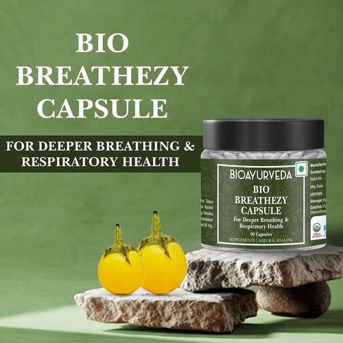 Bio Breathezy Capsules For Deeper Breathing And Respiratory Health