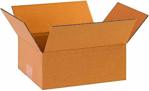  पैकेजिंग के लिए नालीदार भूरे रंग के मैट फिनिश स्क्वायर पेपर बॉक्स 