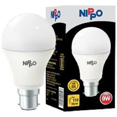 Eco Friendly Energy Consumption Cool Day White Nippo Led Bulb, 9 Watt