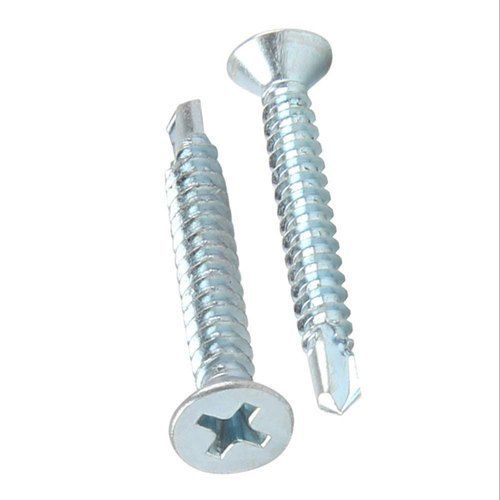 Flat Head Self Drilling Screw For Hardware Fittings With 2 Inch Size And Galvanized Finish