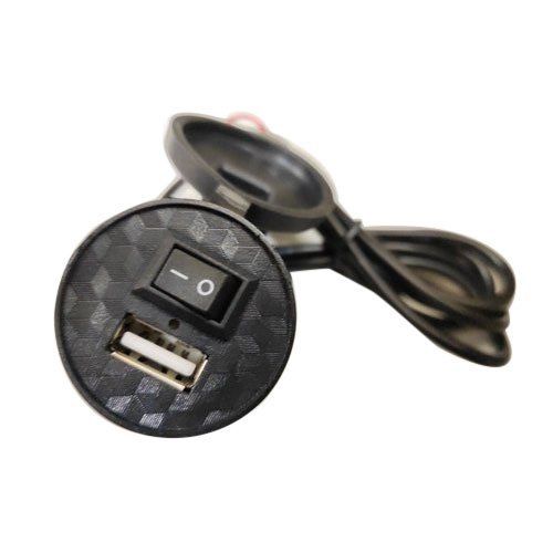 Plastic Body 1.2 Meter Black Usb Charger With On Off Button And Led Indicator Warranty: 1 Year