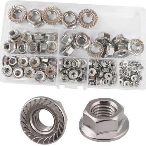 Corrosion Proof Stainless Steel Flange Nut For Hardware Fittings With 20 Mm Size And Hot Rolled