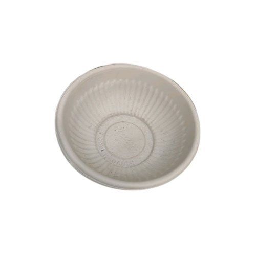 White Colour Recyclable Round Shape Disposable Paper Bowl For Homes And Parties