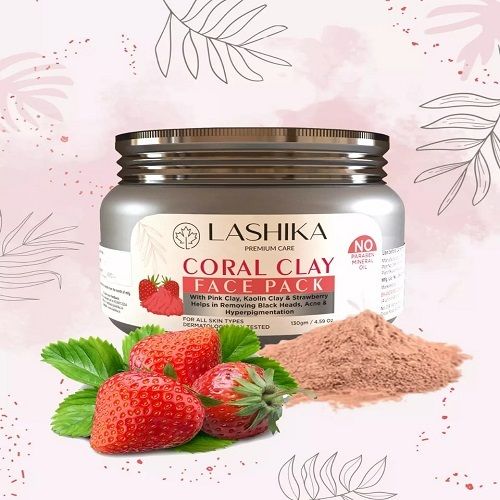 Standard Quality  Premium Care Coral Clay Face Packs Helps In Removing Black Heads, Acne And Hyper Pigmentation