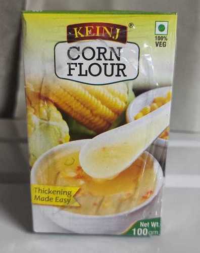 100gm Best Quality 100% Veg Keinj Corn Flour Powder Box For Cooking Uses