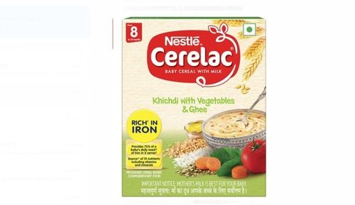 300Gm Nestle Cerelac Baby Cereal With Milk, Khichadi With Vegetables & Ghee, For 8-12 Months Baby, Rich In Iron Protein: Yes