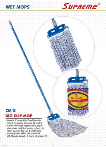 Easily Washable And Super Absorbent Ms Handle Big Clip Cleaning Mope