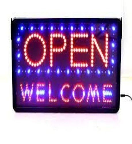 Red Electric Led Sign Board For Malls, Market And Office