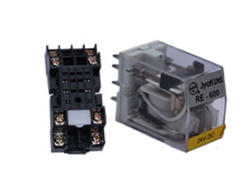 Black And Transparents General Purpose Miniature Auxiliary Relay Re - 600, 5A At 250V Ac