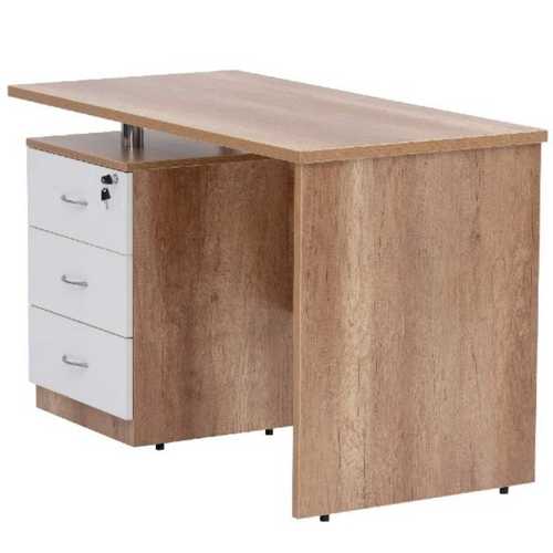 Modular Wooden Office Table With Three Drawers For Executive, Staff