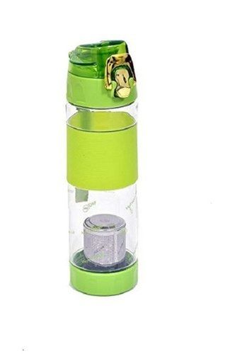  एंटी लीक गुणों के साथ प्लास्टिक बॉडी और हरे रंग की क्षारीय पानी की बोतल 