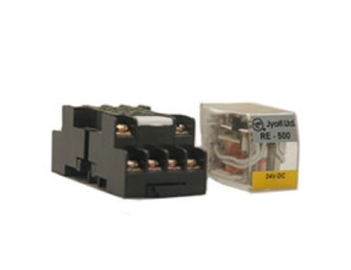 Black And Transparents Pluggable Interface Miniature Auxiliary Relay Type Re-500, 5A At 250V Ac