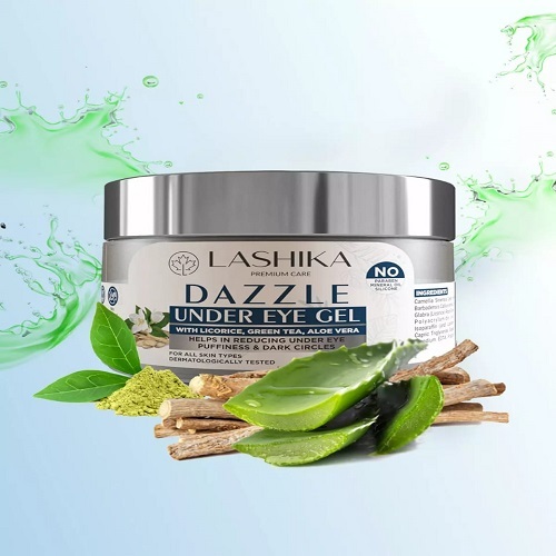 आंखों के नीचे की प्रीमियम देखभाल आंखों की सूजन और काले घेरों को कम करने में मदद करती है सामग्री: हर्बल