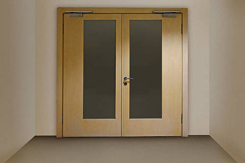 Robust Construction Swing Doors For Elevator Saving Door