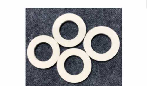 Round Shape Off White Ceramic Ring With Nil Water Absorption, Hardness 6-7 Application: Electrical Products