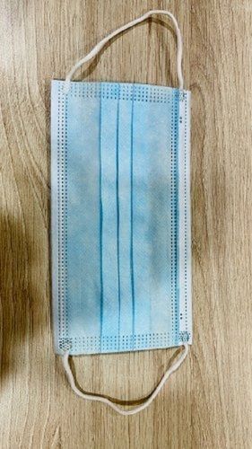 Sky Blue Color Single Use Non Woven Face Mask For Personal Safety Daily Wear