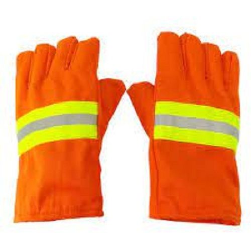 Orange  Anti Static Insulated Fully Protection Gloves For Firefighters, Fire Protection