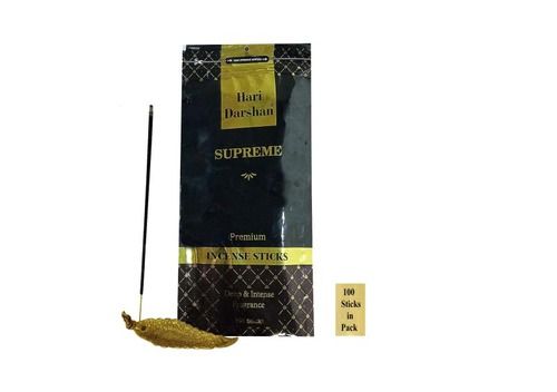 100 Pcs Of Hari Darshan Supreme Premium Agarbatti Sticks, Made Up Of All Natural Ingredients 